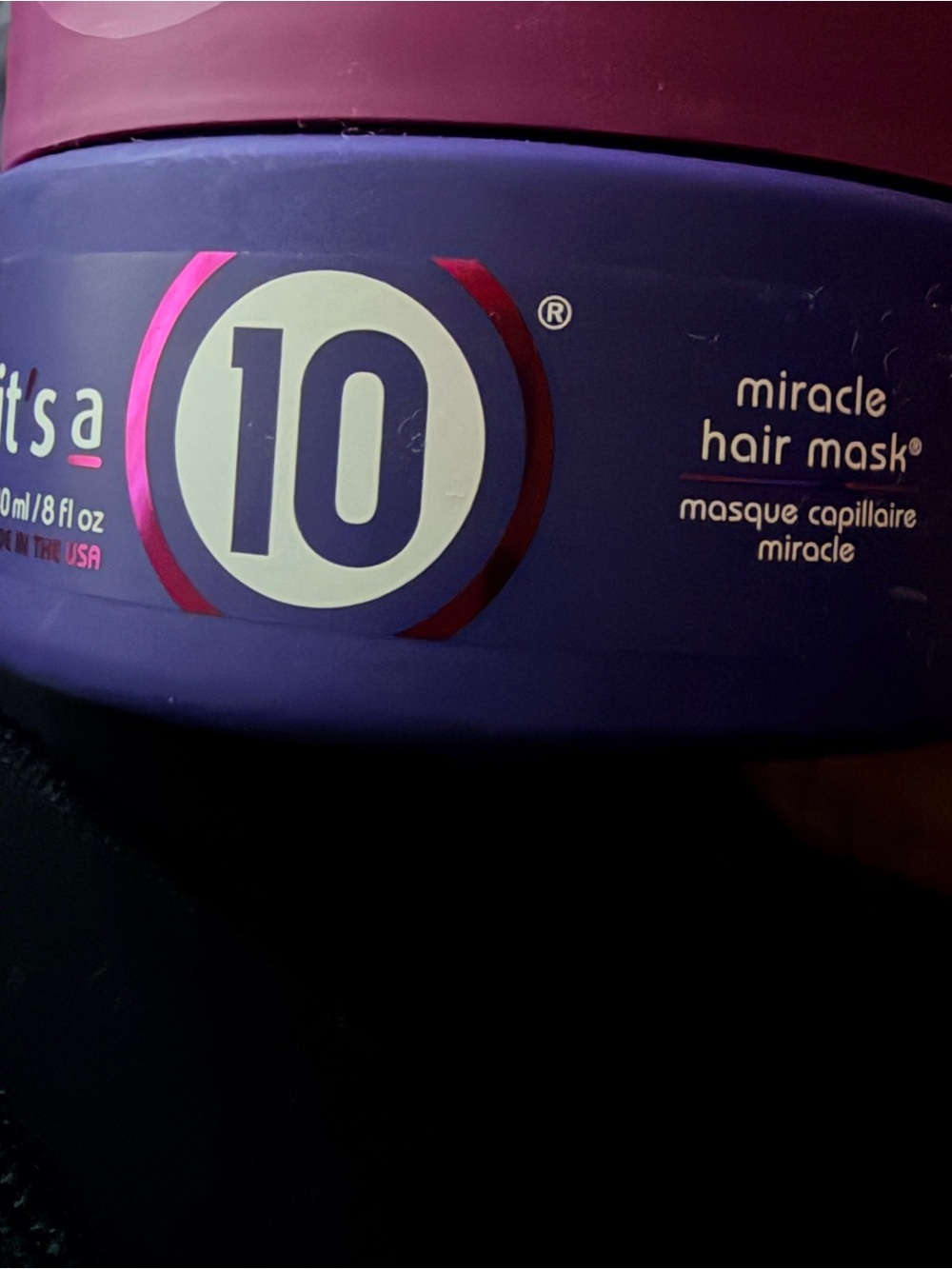 It's a 10 Miracle Hair Mask — Deep Conditioning Hair Treatment (Purple)